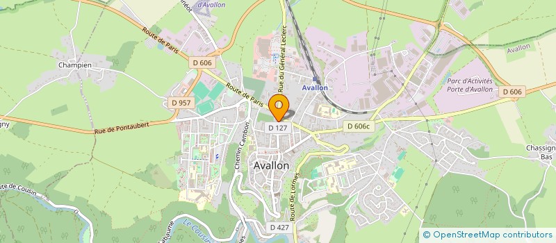 localisation de l'entreprise MADAME MARIE LANGLOIS  AVALLON