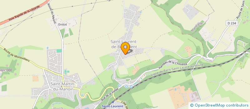 localisation de l'entreprise MADAME MARIE LANGLOIS LE STER  SAINT-LAURENT-DE-BREVEDENT