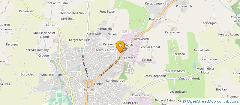 localisation de l'entreprise MADAME MARIE LAOT  PLABENNEC