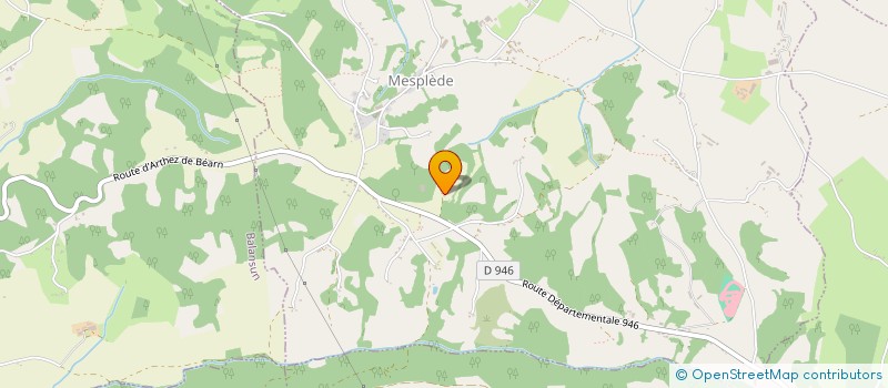 localisation de l'entreprise MADAME MARIE LAPALU  MESPLEDE