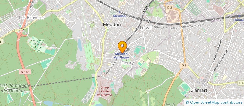 localisation de l'entreprise MADAME MARIE LAPEYRAQUE à MEUDON