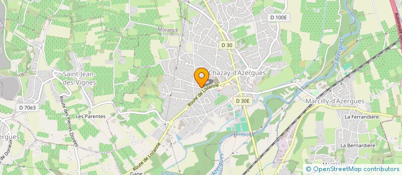 localisation de l'entreprise MADAME MARIE LARA  CHAZAY-D'AZERGUES