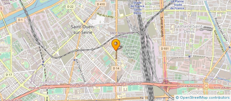 localisation de l'entreprise MADAME MARIE LARGEOT à SAINT-OUEN-SUR-SEINE