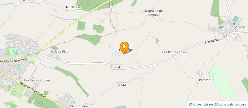 localisation de l'entreprise MADAME MARIE LARMIGNAT à VENDOEUVRES