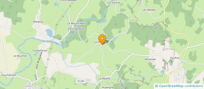 localisation de l'entreprise MADAME MARIE LARNAUDIE à SAINT-PARDOUX-LE-LAC