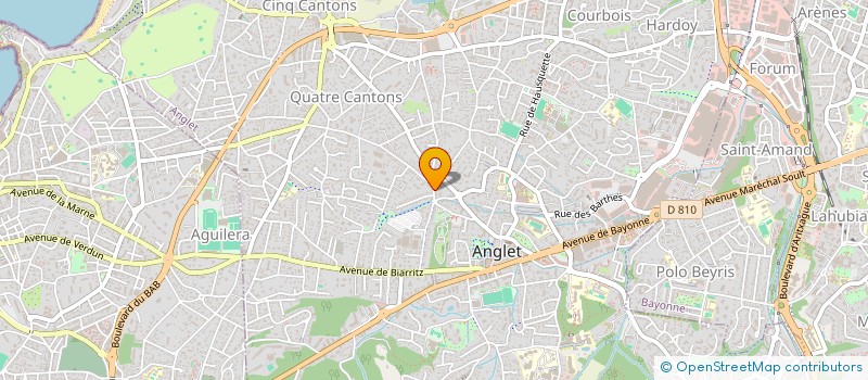 localisation de l'entreprise MADAME MARIE LARRAMENDY  ANGLET