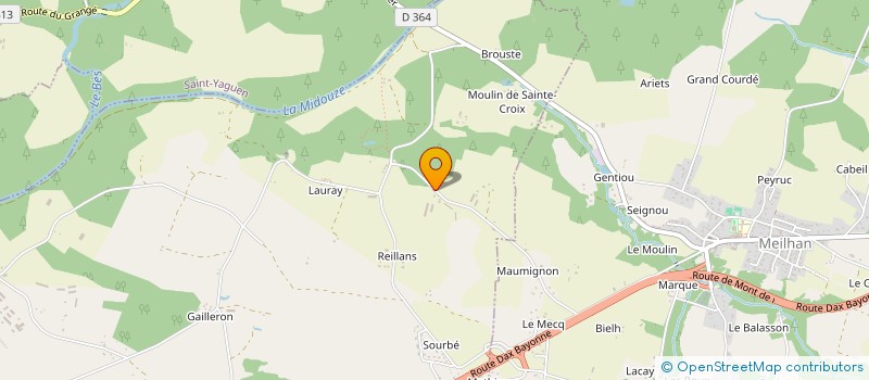 localisation de l'entreprise MADAME MARIE LARRAT  CAPBRETON