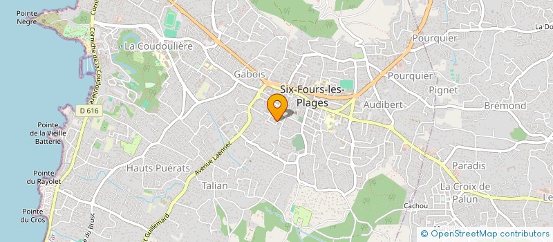localisation de l'entreprise MADAME MARIE LARRIEU à SIX-FOURS-LES-PLAGES