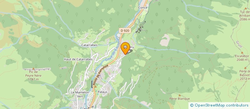 localisation de l'entreprise MADAME MARIE LARROUDE  CAUTERETS