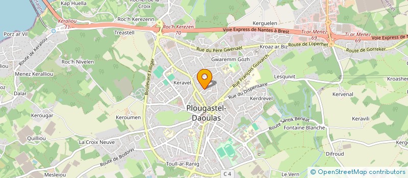 localisation de l'entreprise MADAME MARIE LARSONNEUR  PLOUGASTEL-DAOULAS