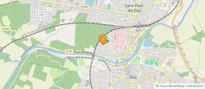 localisation de l'entreprise MADAME MARIE LASSALLE  DAX