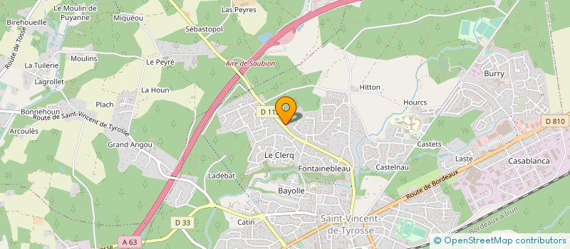 localisation de l'entreprise MADAME MARIE LASSUS  SAINT-VINCENT-DE-TYROSSE