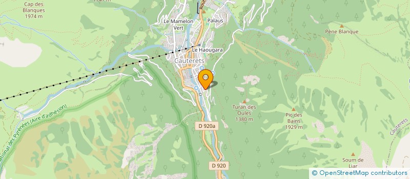 localisation de l'entreprise MADAME MARIE LATOUR  CAUTERETS