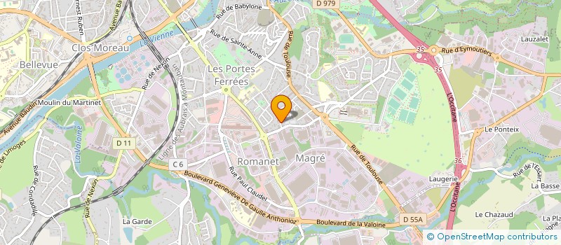 localisation de l'entreprise MADAME MARIE LAUDE à LIMOGES