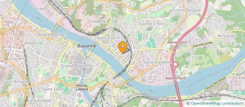localisation de l'entreprise MADAME MARIE LAULHE  BAYONNE
