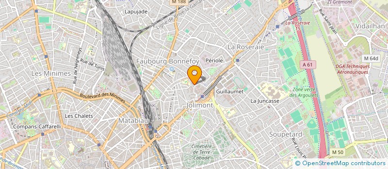 localisation de l'entreprise MADAME MARIE LAUMOND  TOULOUSE