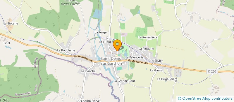 localisation de l'entreprise MADAME MARIE LAUNAY à SAINT-DENIS-SUR-SARTHON