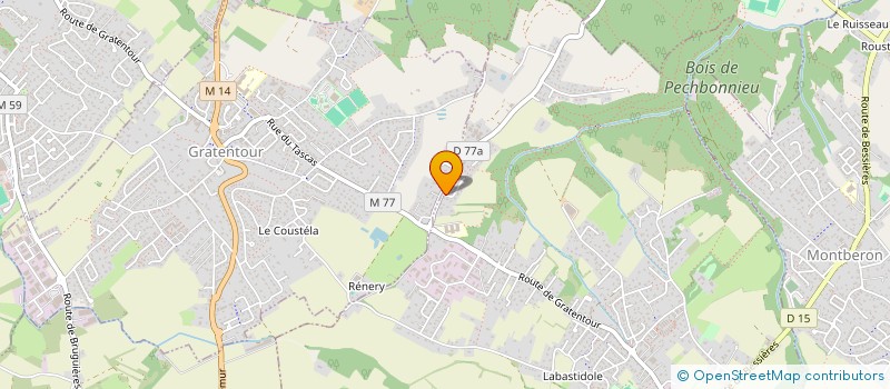 localisation de l'entreprise MADAME MARIE-LAURE AGOSTI  PECHBONNIEU