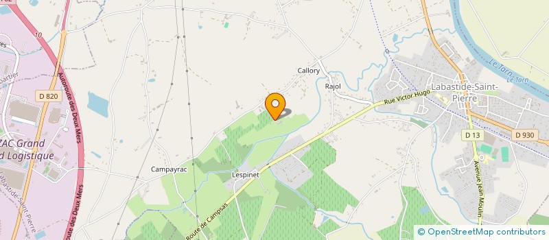 localisation de l'entreprise MADAME MARIE-LAURE ALDIN  LABASTIDE-SAINT-PIERRE