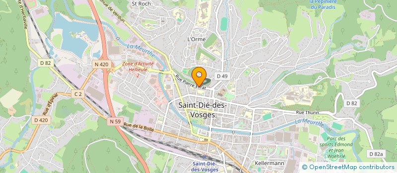 localisation de l'entreprise MADAME MARIE-LAURE ANTOINE à SAINT-DIE-DES-VOSGES