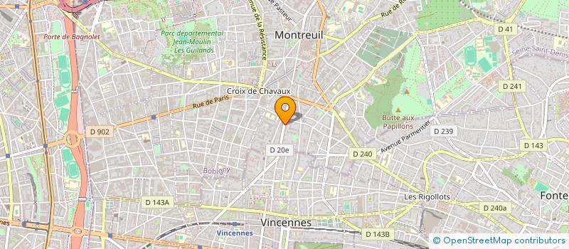 localisation de l'entreprise MADAME MARIE LAURE ARONDEL à MONTREUIL