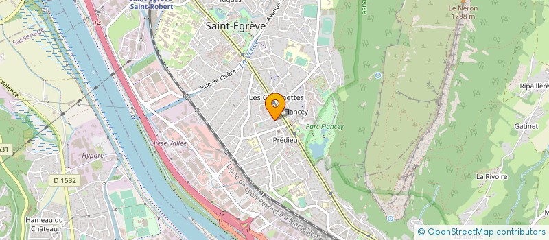 localisation de l'entreprise MADAME MARIE LAURE AUBERT à SAINT-EGREVE