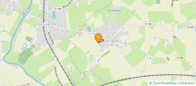 localisation de l'entreprise MADAME MARIE-LAURE AUBERT  JOUE-L'ABBE