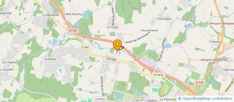 localisation de l'entreprise MADAME MARIE-LAURE AYRES  VERNEUIL-SUR-VIENNE