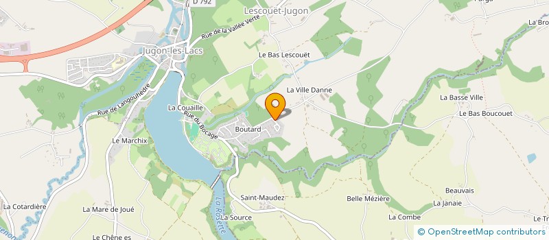 localisation de l'entreprise MADAME MARIE LAURE BARBU  JUGON-LES-LACS