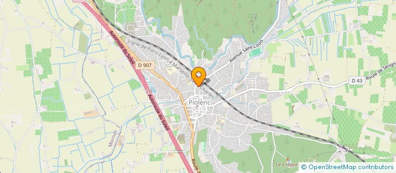 localisation de l'entreprise MADAME MARIE-LAURE BASTET  PIOLENC