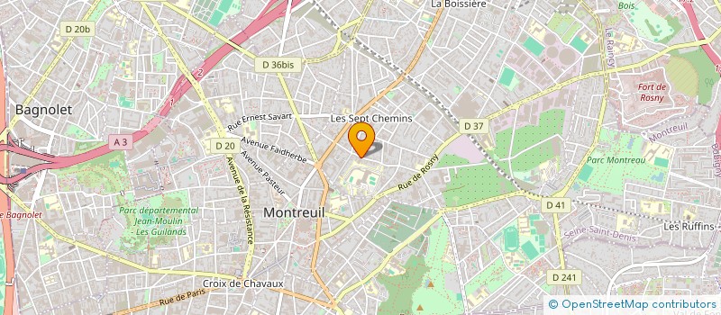 localisation de l'entreprise MADAME MARIE-LAURE BAYLE  MONTREUIL