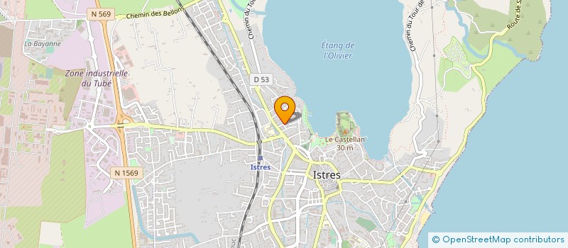 localisation de l'entreprise MADAME MARIE-LAURE BELLIVIER  ISTRES