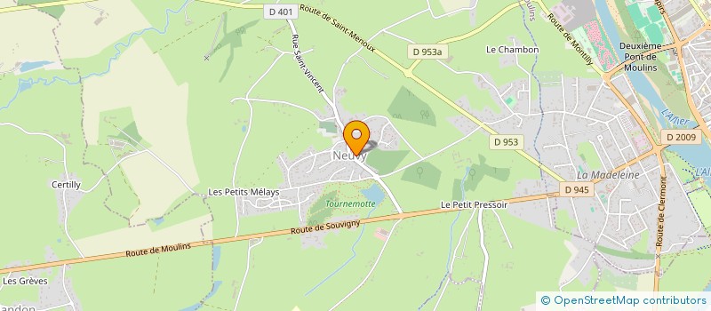 localisation de l'entreprise MADAME MARIE-LAURE BERNOT  NEUVY