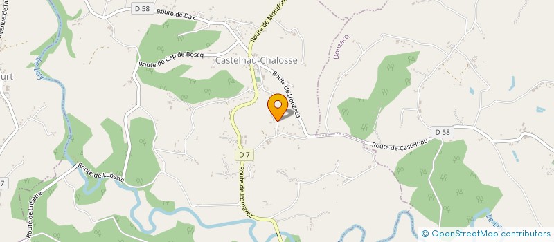 localisation de l'entreprise MADAME MARIE LAURE BIDART  CASTELNAU-CHALOSSE