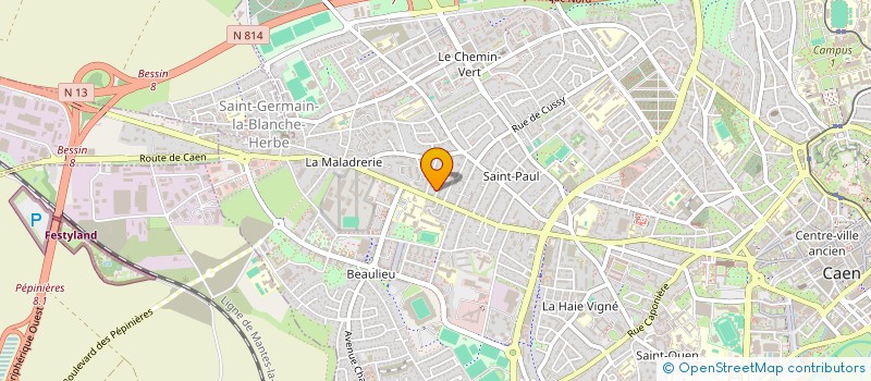 localisation de l'entreprise MADAME MARIE-LAURE BIVILLE à CAEN