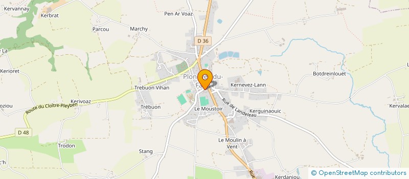 localisation de l'entreprise MADAME MARIE LAURE BIZOUARN  PLONEVEZ-DU-FAOU