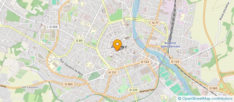 localisation de l'entreprise MADAME MARIE-LAURE BLANDET à AUXERRE