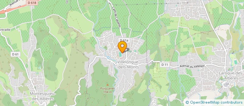 localisation de l'entreprise MADAME MARIE-LAURE BOTTO  VILLELONGUE-DELS-MONTS