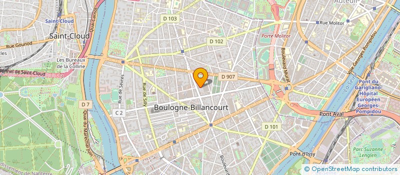 localisation de l'entreprise MADAME MARIE-LAURE BOULARD DE VAUCELLES à BOULOGNE-BILLANCOURT
