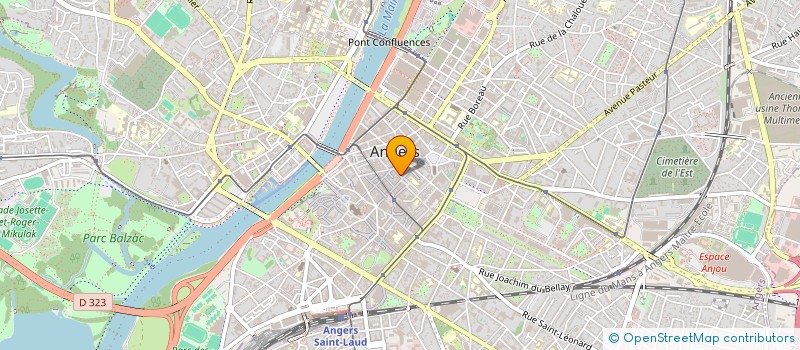 localisation de l'entreprise MADAME MARIE-LAURE BOURDIER à ANGERS