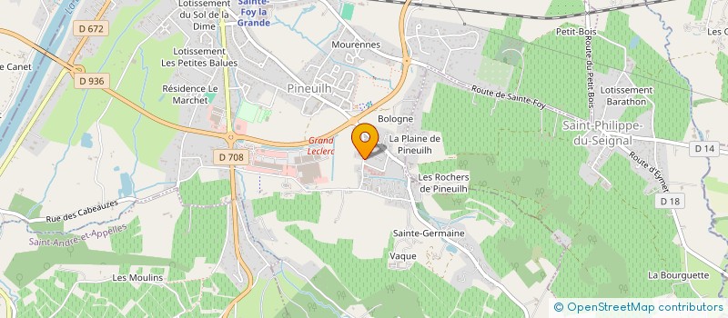 localisation de l'entreprise MADAME MARIE-LAURE BOUSQUET  PINEUILH