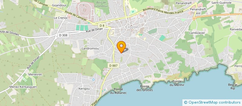 localisation de l'entreprise MADAME MARIE LAURE BOUVANT  CROZON