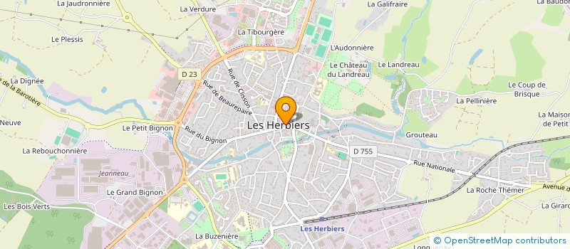 localisation de l'entreprise MADAME MARIE-LAURE BREAN  LES HERBIERS