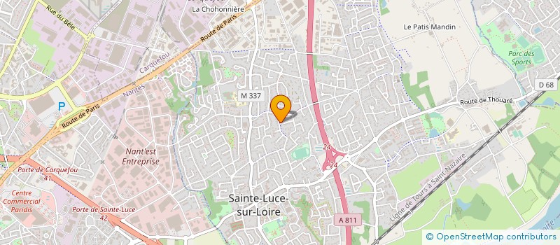 localisation de l'entreprise MADAME MARIE LAURE BRENEZ à SAINTE-LUCE-SUR-LOIRE