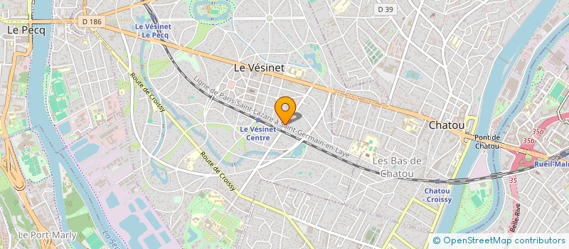 localisation de l'entreprise MADAME MARIE-LAURE BRICOUT à LE VESINET