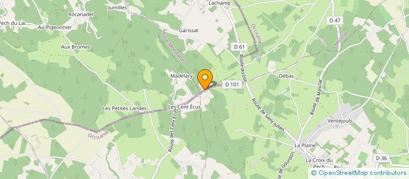 localisation de l'entreprise MADAME MARIE-LAURE CAILLY  SAINTE-MONDANE