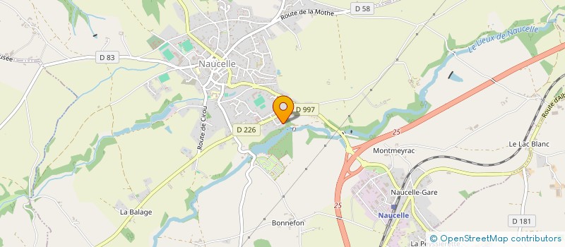 localisation de l'entreprise MADAME MARIE-LAURE CARON  NAUCELLE