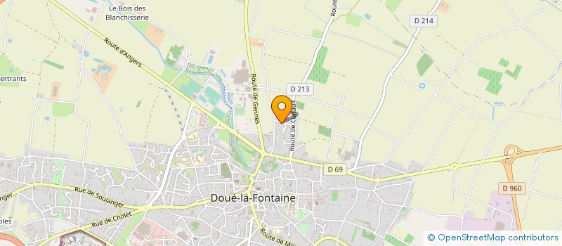 localisation de l'entreprise MADAME MARIE-LAURE CASSIN  DOUE-EN-ANJOU