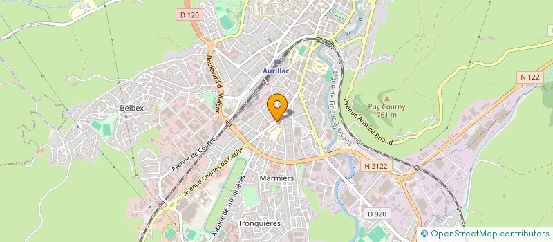 localisation de l'entreprise MADAME MARIE-LAURE CAUMON à AURILLAC