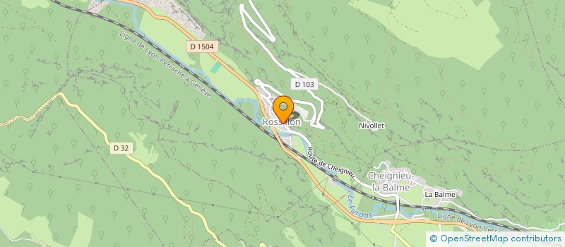 localisation de l'entreprise MADAME MARIE-LAURE CHANGARNIER  ROSSILLON